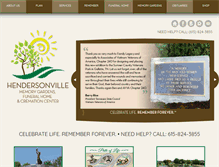 Tablet Screenshot of hendersonvillefh.com